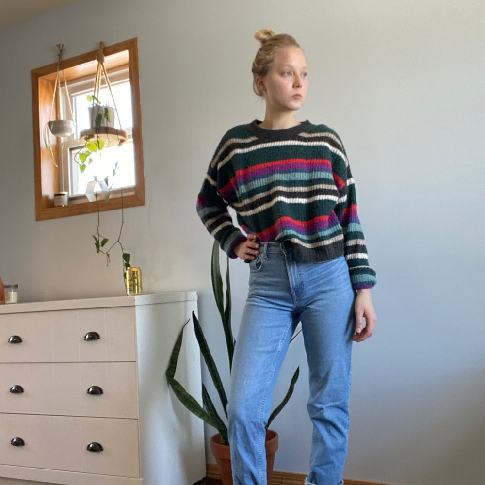 American Eagle striped sweater